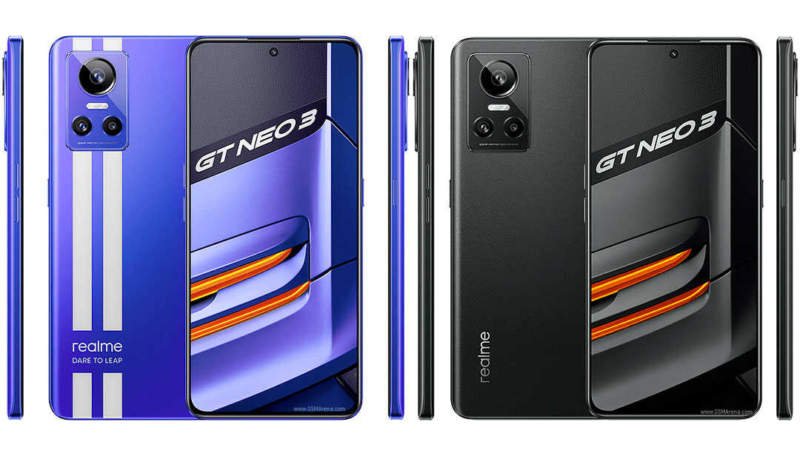 smartphone Realme GT Neo 3 s rychlonabíjením 150W